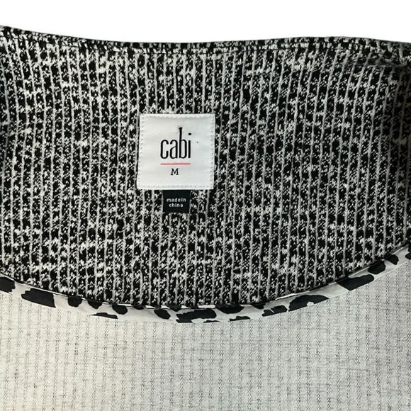 Cabi The Times Jacket Sz Medium Preppy Outerwear Outdoors Workwear Black/White - Picture 11 of 12